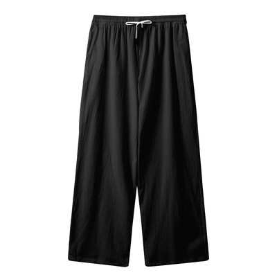 

Tailored Mens Fashion Trousers Linen Style Loose Casual Breathable Outdoor Summer Solid Sportswear