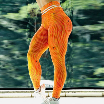 

Tailored Womens Casual Hive Digital Printing High Waist Sports Yoga Pants