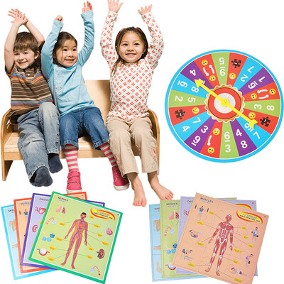 

Gotoamei Human Body Puzzle Toys Body Structure Intelligence Training Plaything for Kids