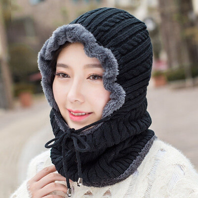 

Winter Mens Women Warm Ski Beanie Cap Knit Snow Hat Skull Scarf Balaclava 2 in 1
