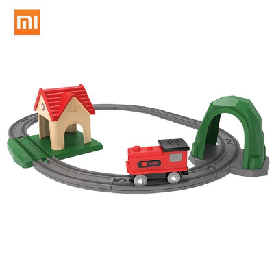 

Xiaomi Mitu Train Bricks Building Blocks with Trails Sing Song Music Toys for Kids Birthday Gift DIY Educational Creative Toys For