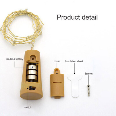 

Gobestart 9Pcs Cork Shaped LED Night Light Starry Light Wine Bottle Lamp For Party Decor