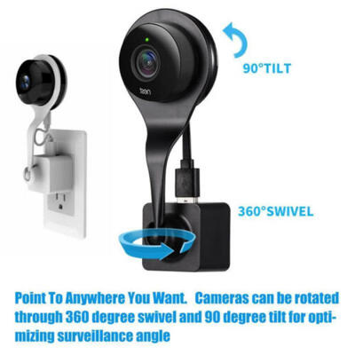 

For Nest Cam Indoor Security Camera AC Outlet Wall Mount Bracket Stand Holder