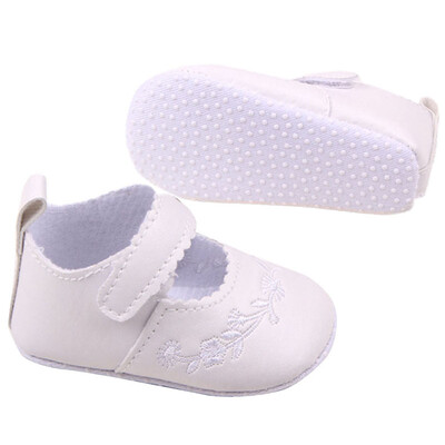 

Kid Girl Pu Leather Princess Crib Shoesborn Comfy Outdoor Baby Shoe 0-1 Years 4 Colors