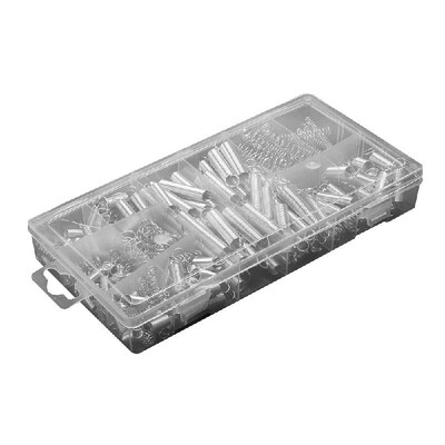 

200Pcs Fine Quality Steel Spring Electrical Hardware Drum Extension Tension Springs Pressure Suit Metal Assortment Hardware Part