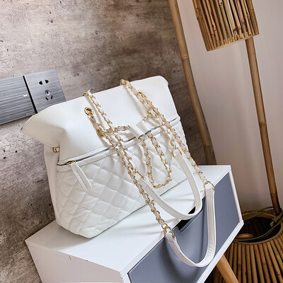 

Advanced foreign gas bag summer rhomboid chain bag new 2019 Korean version 100 lap single shoulder bag oblique satchel bag