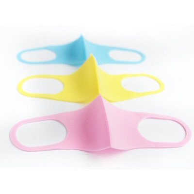 

Sponge mask black pitta mask washable adult children anti-fog dust mask manufacturers wholesale Girls blue&yellow powder 3 p