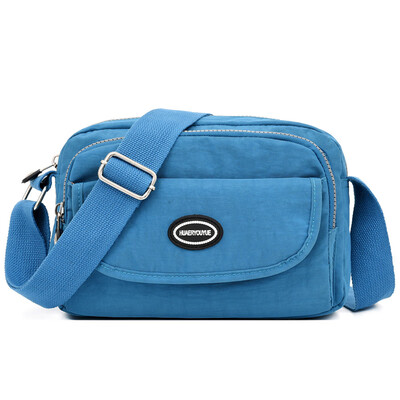 

Leisure shoulder bag waterproof slung wallet portable multilayer nylon canvas bag mother bag