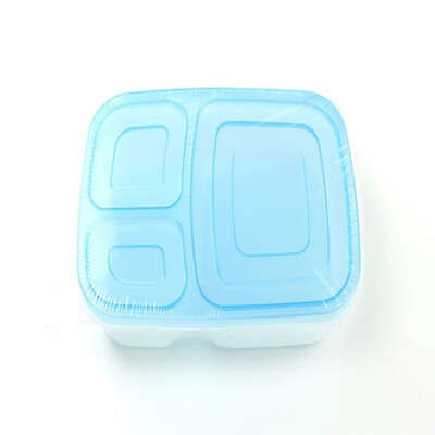 

Outdoor Lunch Container 3-Comparment Reusable Plastic Bento Lunch Box
