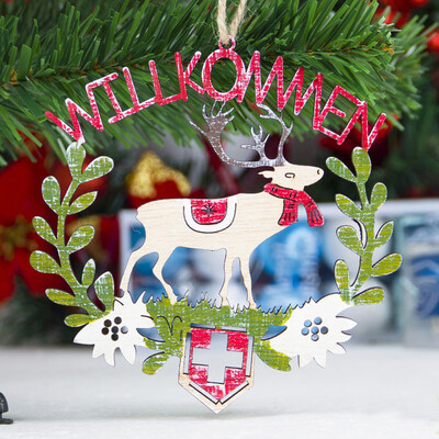 

〖Follure〗DIY Wooden Pendant Ornaments for Christmas Tree&Party Decorations