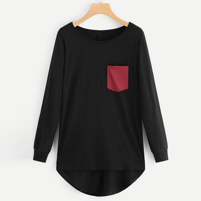 

Tailored Women Long Sleeve Sweatshirt Pullover irregular Tops Blouse Shirt