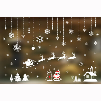 

Toponeto Merry Christmas Wall Art Removable Home Window Wall Stickers Decal Party Decor