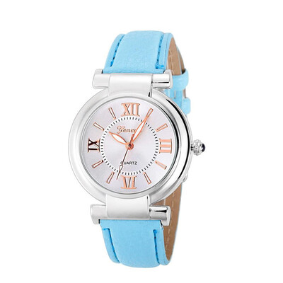 

Geneva student watch exquisite temperament ladies watch fashion belt casual quartz womens watch