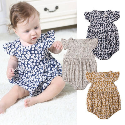 

Fashion Baby Girls Newborn Floral Romper Jumpsuit Bodysuit Outfits Clothes Summer
