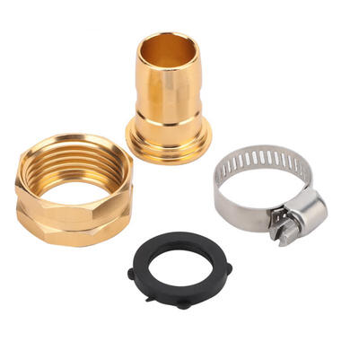 

Greensen 34" Female Thread Hose Quick Connector Water Pipe Adapter with Hoseclamp for Home Garden