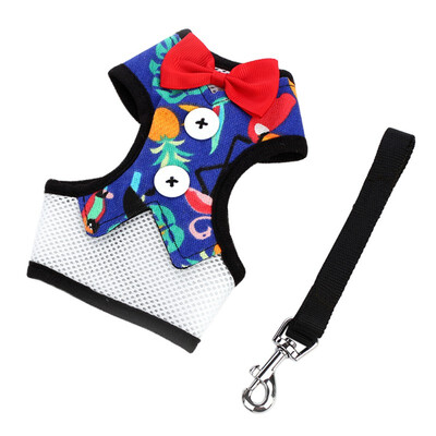 

Gentleman Vest-style Pet Dog Collar Breathable Bow Dress Small Dog Leash Small Pet Dog Wedding Party Accessories