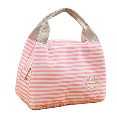 

Portable Insulated Cooler Bento Lunch Box Tote Picnic School Storage Pouch Bag