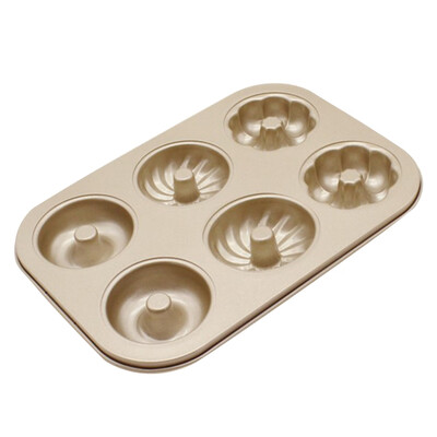 

6 Cup Nonstick Madeleine ShellPigBearCat PawLove Shape Cake Mold Carbon Steel Cookie Pan Pretty