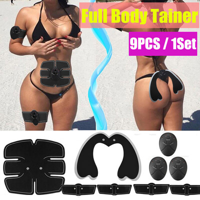 

〖Follure〗9PCSSet EMS Trainer Hip Lifter Enhancer Muscle Training Abs Slimming Sexy Kit