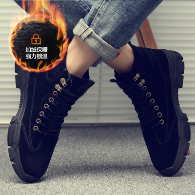 

Martin boots summer new mens American style trend high help versatile tooling boots military boots leather breathable mens boots