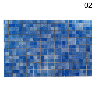 

3D Mosaic Aluminum Foil Anti Oil Wall Paper Sticker Kitchen Decal Wrap DIY Decor