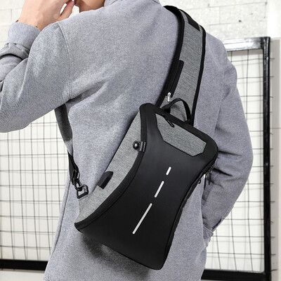 

Tailored Couples Charging Chest Bag Travel Bag Fashion Bag Multi-Function Messenger Bag