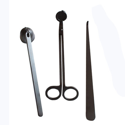 

3pcsset Aroma candle tool Bell type candle extinguisher 430 Stainless Steel Candle cap hook for Household