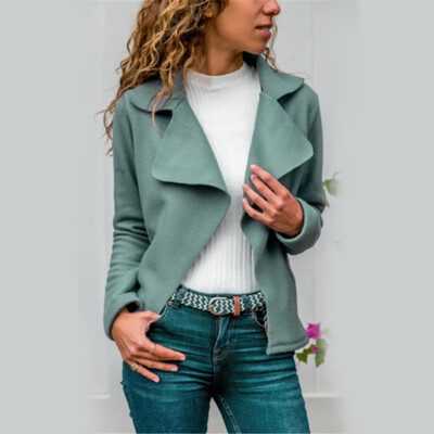 

Womens Casual Blazer Work Office Lightweight Stretchy Open Front Lapel Jacket