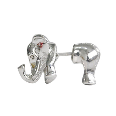 

Stylish New 1pc Elephant Earring 3D Elephant Shaped Earring Ear Stud Fashion Accessories not 1 Pair