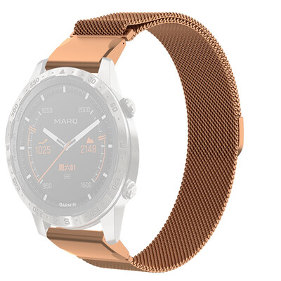 

〖Follure〗Milanese Strong Magnetic Loop Stainless Steel Wristband For Garmin MARQ 5 Style