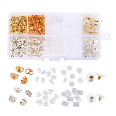 

Jewelry Findings Sets Ear Nuts Sets Mixed Color 35x256mm Hole 031mm 740pcsbox
