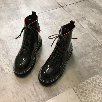 

Retro Martin Boots Womens British style New Autumn European&American College style Personality Street short Boots
