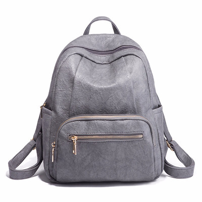 

Obstine 2018 Multifunctional Backpack Female Black Backpacks for Women with Zipper High Quality Schoolbag Back Pack Rucksack