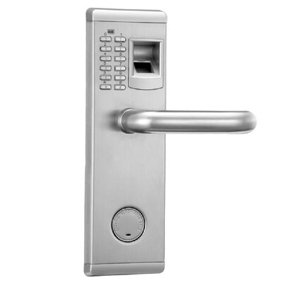 

3 In 1 Fingerprint&Keyboard Keyless Smart Lever Door Lock Electric Door Lock Fingerprint Code Unlock for Home Office Use Right