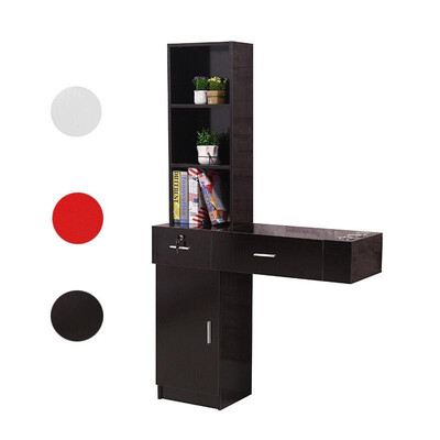 

Ktaxon Wall Mount Beauty Salon Spa Cabinet Hair Styling Station Shelf Rack Drawer Desk 3 Color