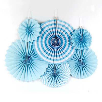 

FUNNYBUNNY Paper Fan Flower Decoration Background Wall Diy Mall Shop Opening Background Layout Birthday Party Decor Supplies