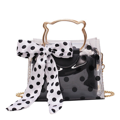

Summer small bag handbags new 2019 tide Korean version of the wild Messenger bag chain shoulder laser transparent jelly package
