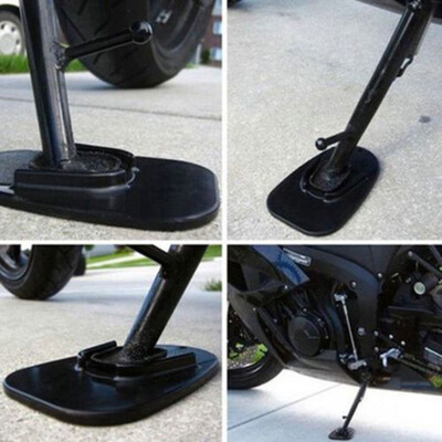 

Tailored Motorcycle Kickstand Pad Support For Soft Ground Outdoor Parking Black pack of