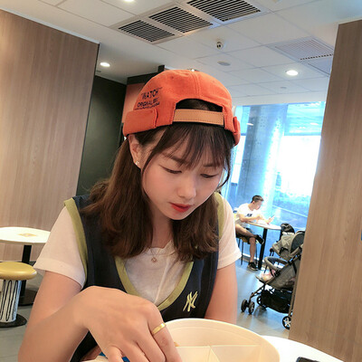 

Hat Female Autumn&Winter 2019 New Landlord Hat Letter Embroidery Hip-hop Yapi Hat Korean version Baitao Street Guapi Hat