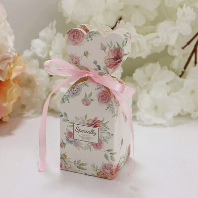 

FUNNYBUNNY Wedding Party Favor Boxes Flamingo Multidimensional Candy Gift Boxes Bonbonniere with Ribbon for Party Decorations