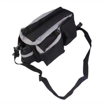

Cycling Bicycle Bike Rear Seat Bag Handbag Pannier Black Multi-functional