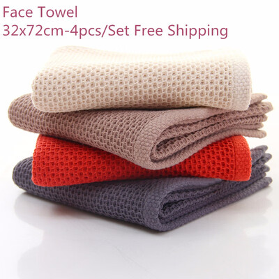 

4PcsSet 100 Cotton Towel Super Soft Comfortable Cotton Honeycomb Face Towel