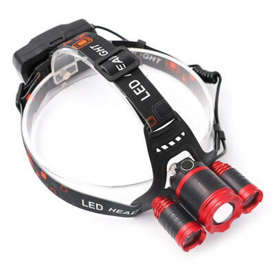 

Aluminum Alloy USB Rechargeable 3 LED Headlamps T6 Strong Light Outdoor Camping Lighting