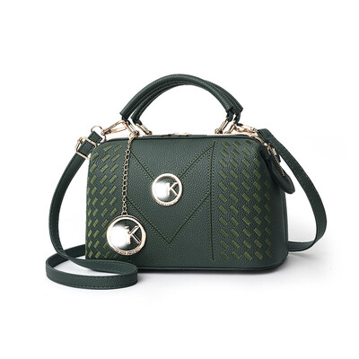 

Womens bag 2019 new bag female metal cool Korean fashion casual womens bag slung shoulder bag