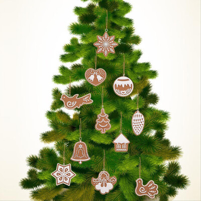 

〖Follure〗11 ×Xmas Drop Pendant Ornaments Festival Party Christmas Tree Hanging Decoration