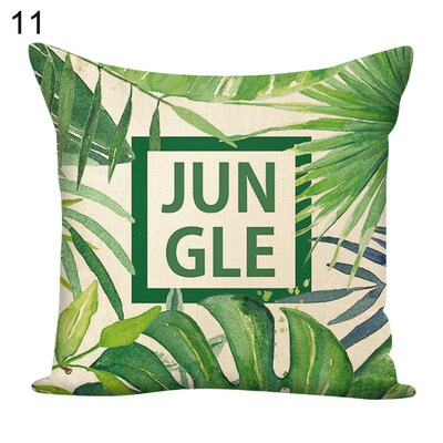 

Letter Leaves Square Throw Pillow Case Cushion Cover Home Sofa Bed Car Decor