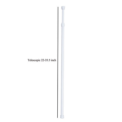 

Gobestart Spring Loaded Extendable Telescopic Net Voile Tension Curtain Rail Pole Rod Rods
