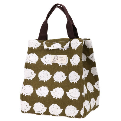 

Canvas Tote Bag Portable Thermal Lunchbox for OfficeSchool