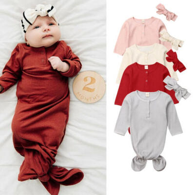 

US STOCK Newborn Baby Swaddle Wrap Blanket Sleeping Bag Sleepsack Headband