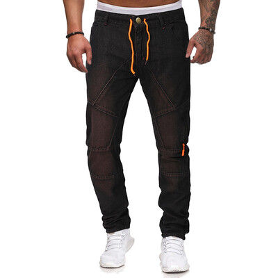 

Tailored Fashion Mens Casual Jeans Destroyed Denim Knee Length Hole Ripped Pants